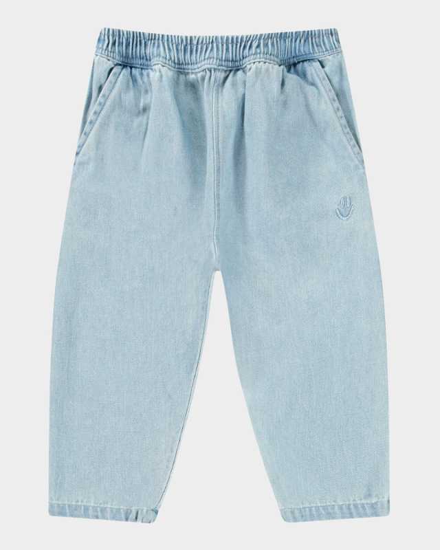 Kid's Sois Bleached Denim Pants, Size 12M-2
